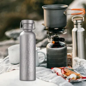 Alternative view of Titanium Hammered Water Bottle