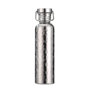 Titanium Hammered Water Bottle