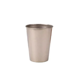 TiRoam natural pure titanium cup on a clean white background, lightweight titanium drinkware for everyday use