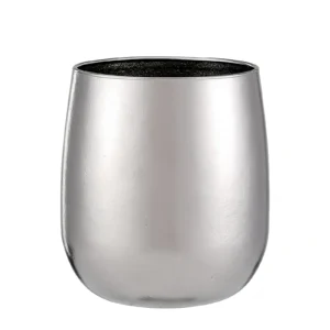 TiRoam silver double-wall pure titanium tumbler, lightweight titanium drinkware for tea, coffee, iced drinks, and everyday use