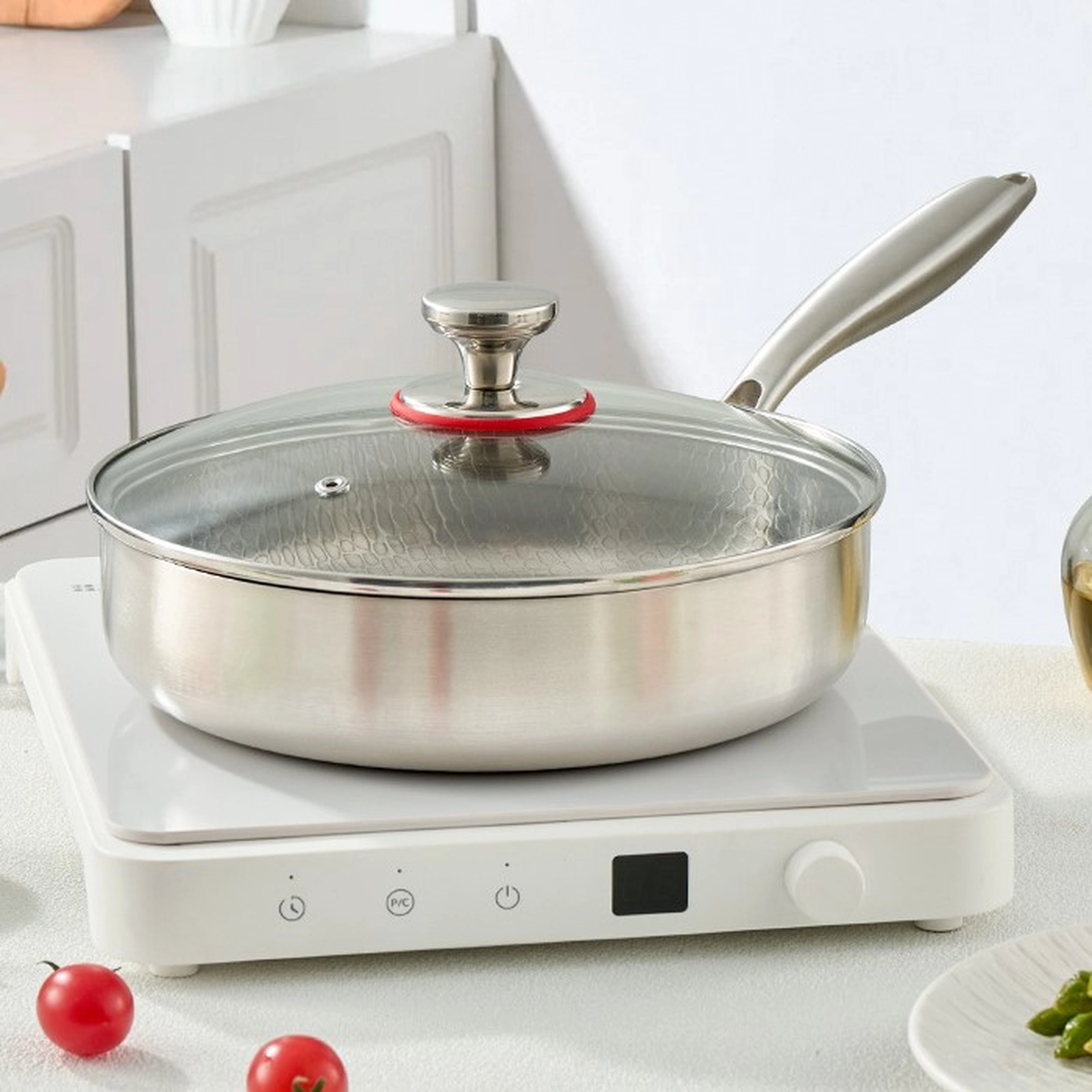 Titanium Frying Pan with Pure Titanium Cooking Surface - Image 2