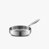 Silver titanium frying pan 20 cm without lid