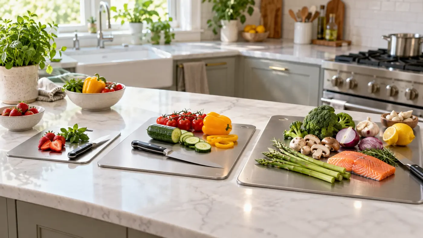 Titanium cutting board sizes for different everyday food prep needs