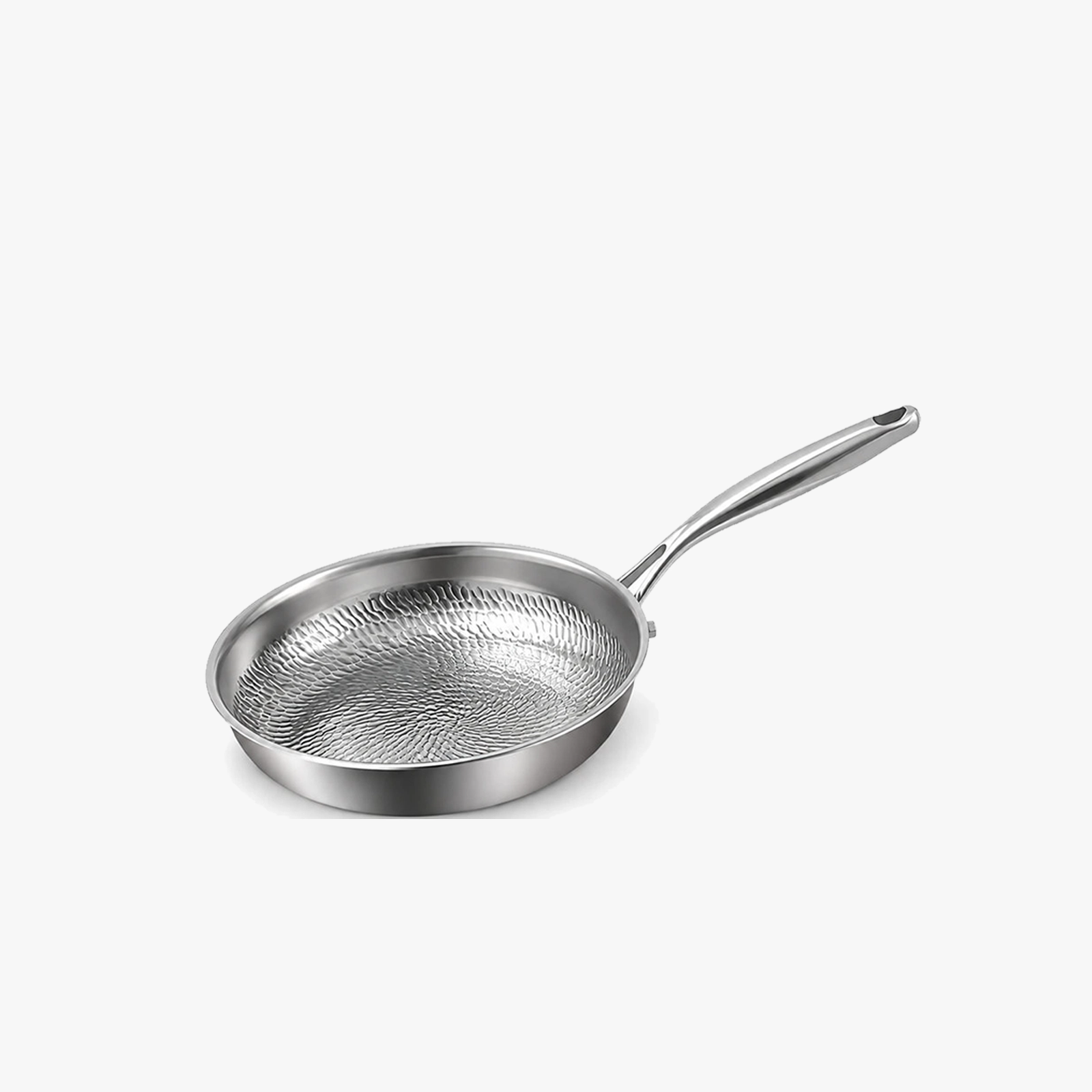 28 cm titanium frying pan with a dragon-scale textured cooking surface.